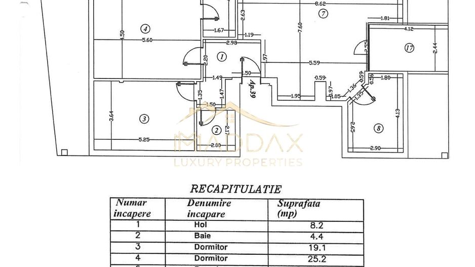 Apartament 3 camere // 134,4 mp utili + parcare // Aviatiei - Schiță 31