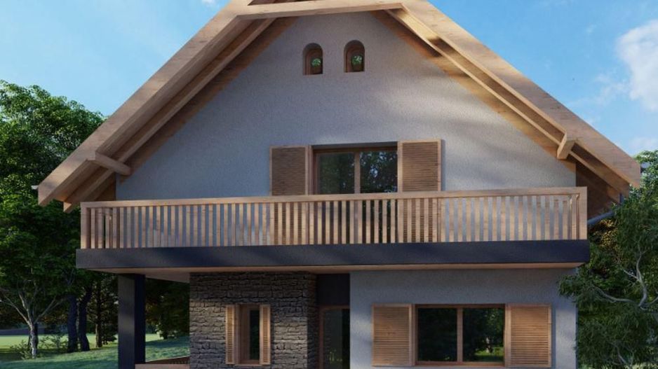 Casa cu 4 camere | Chinteni | Teren 672 mp | Arhitectura deosebita | - Poză 4