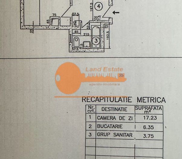 Garsonieră decomandată | Gorjului – 2 min metrou - Schiță 14