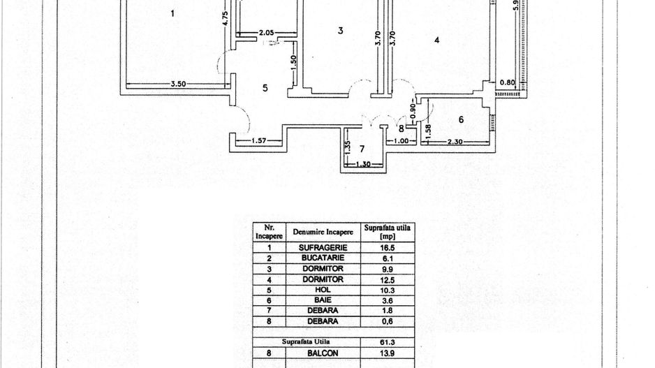 APARTAMENT CU 3 CAMERE, 75 MP, MOBILAT ȘI UTILAT – VASLUI, ULTRACENTRAL; - Poză 13