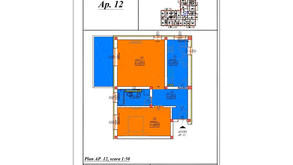 SPATIOS&LUMINOS, 2 camere, 62mp | Lift&Parcare | Terasa 9mp | Com. 0% - Poză 8