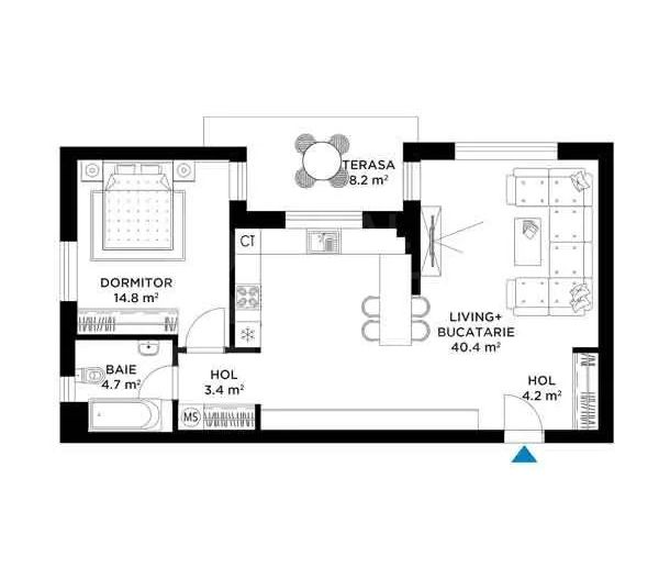 Vânzare, Studio dublu, zona Străulești, București - Poză 13