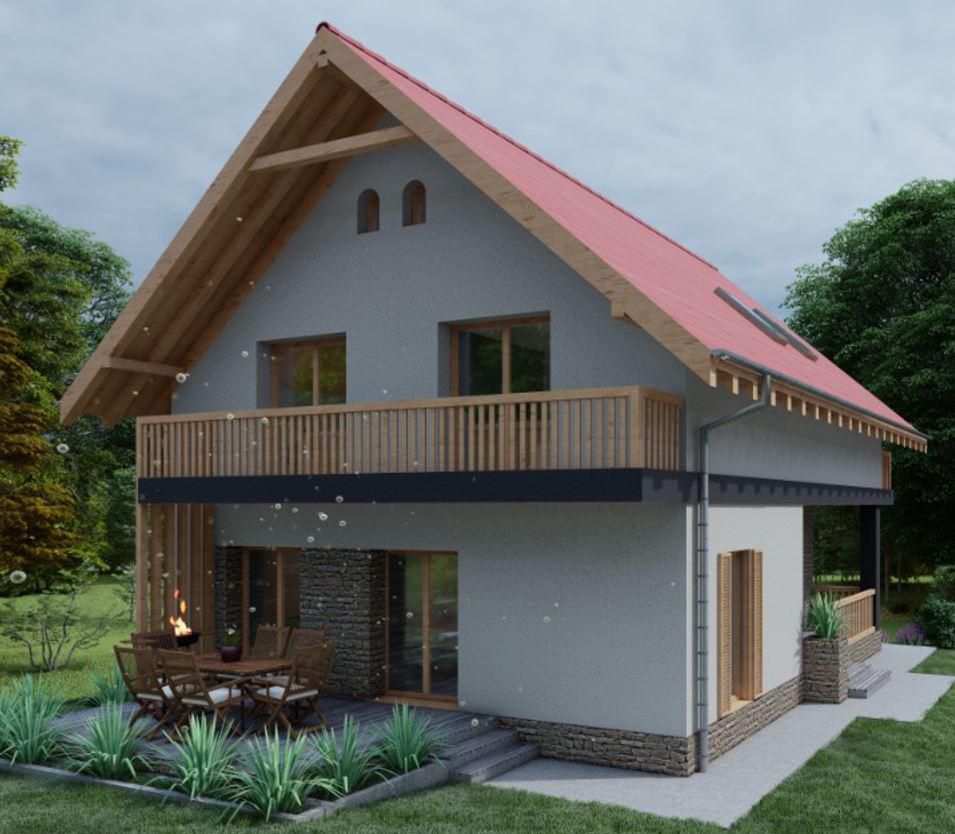 Casa cu 4 camere | Chinteni | Teren 672 mp | Arhitectura deosebita | - Poză 2