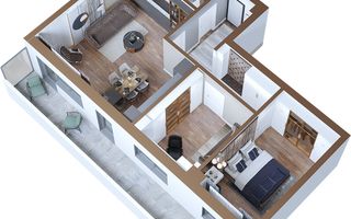 Apartament 3 camere 88 mp Copou 148600 euro - Poză 11