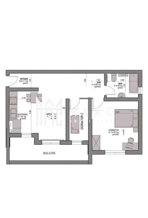 Apartament 3 camere de vânzare | Șelimbăr | renovat | parcare - Poză 8