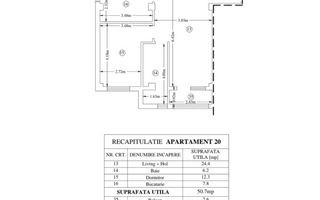 Apartament mobilat și utilat, 53.3 mp – Valea Adâncă, Miroslava - Poză 8