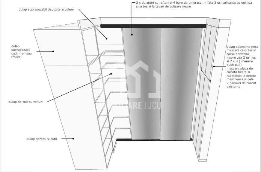 Apartament 2 camere finisat, 50mp,  Bloc nou, Sannicoara - Poză 27