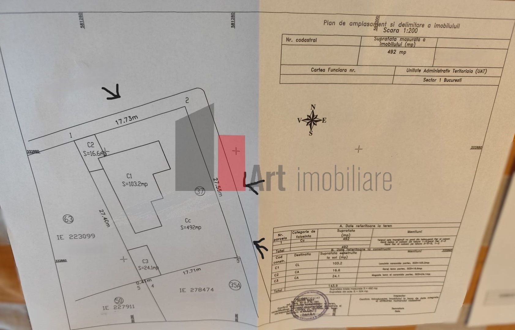 Casa/Teren de vanzare zona Bucurestii Noi - Poză 9