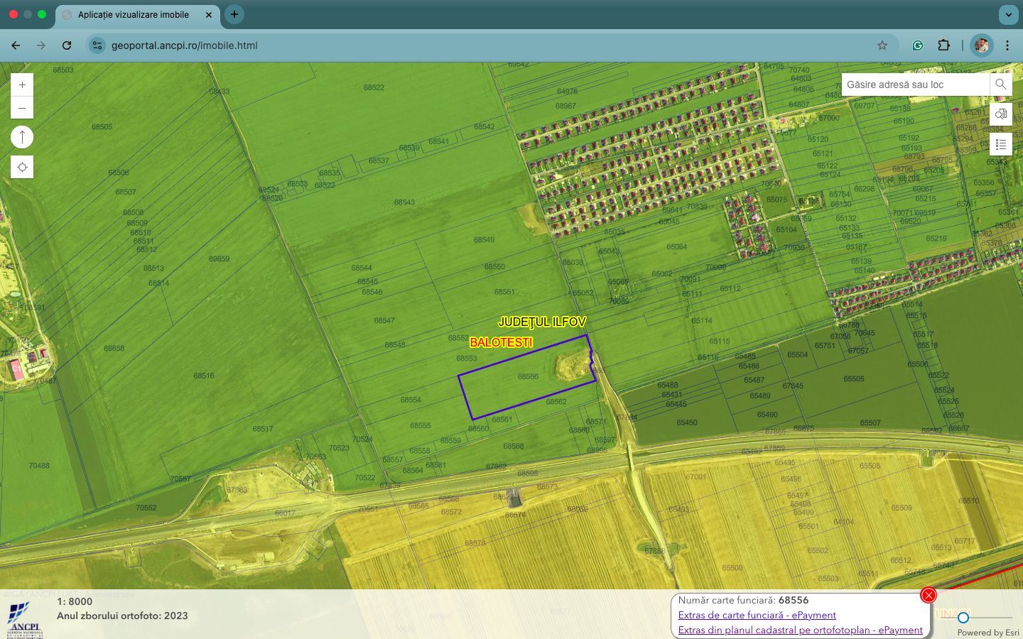 Teren intravilan cu destinatie rezidentiala 55.515 mp Balotesti - Poză 2