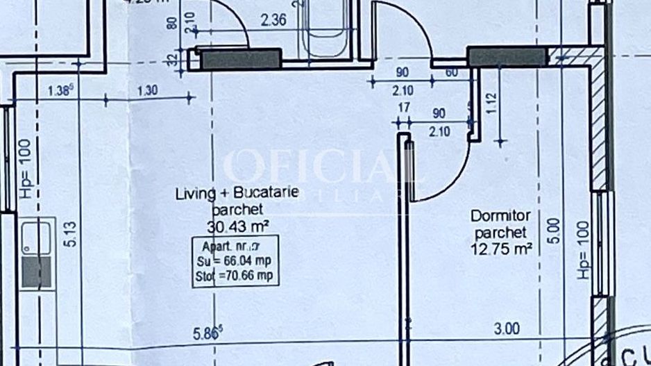 Apartament 3 Camere | 2 Bai | Intermediar | Semifinisat  Zona VIVO BMW - Poză 6