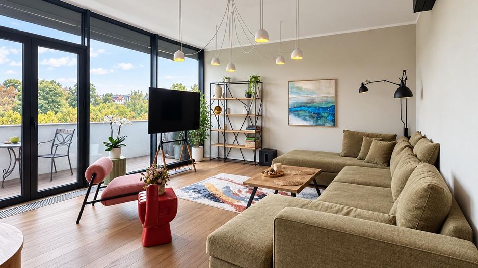 Penthouse duplex cu șemineu, saună și vedere la parcul Carol - Poză 3
