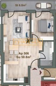 Apartament nou la 0% Comision cu 2 camere - Poză 11