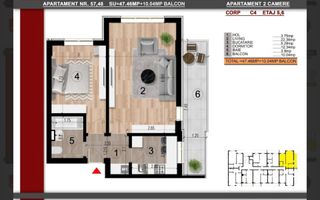 NOU Metrou Berceni Apartament 2 camere 57.5 str Biruintei - Poză 5