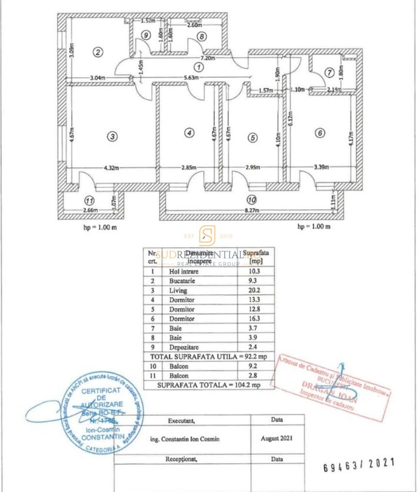 Apartament 4 camere decomandat | 92,2 mp utili, Loc parcare inclus - Poză 25