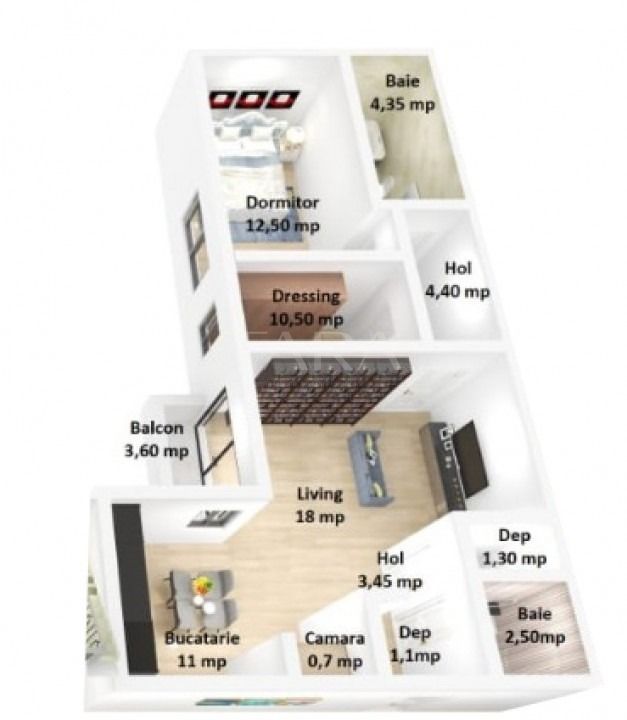 Apartament in Constructie Noua. Parcare Subterana. Finisat. - Poză 7