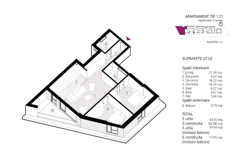 Apartament superb 3 camere I Ultracentral I Eminescu - Poză 2