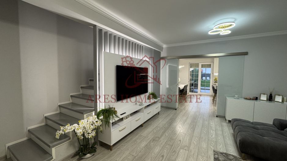 Casa in stil mediteranean, ultrafinisată 5 camere, 3 bai + curte. - Poză 3