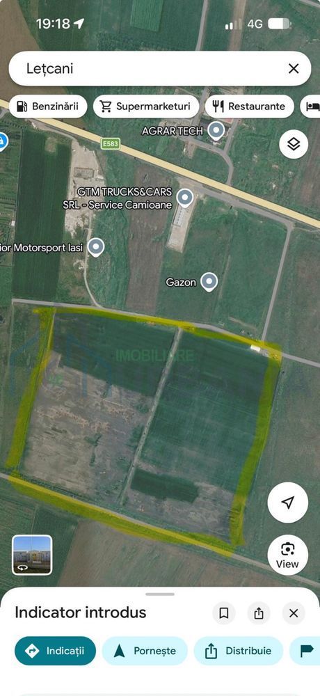 Teren 190.000 mp în Lețcani, lângă Parcul AgroIndustrial și GTM TRUCKS & CARS - Poză 2