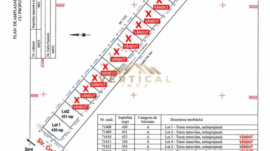 Teren intravilan 430 mp | Direct la asfalt | Str. Codrului, Berceni - Poză 2