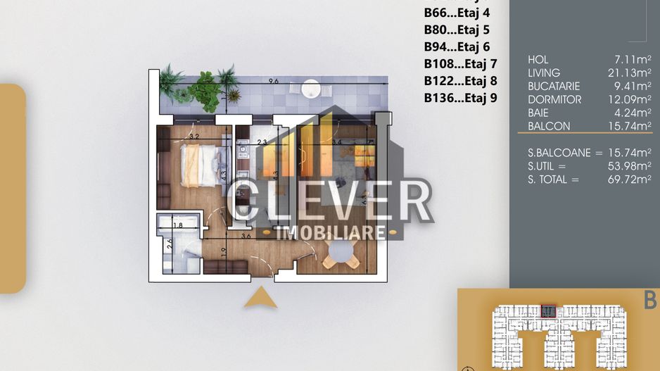 Bloc Premium-Incalzire prin Pardoseala-2 Camere-Titan - Poză 2