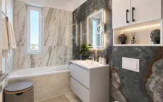 Apartament cu 2 camere mobilat de Lux | Etaj intermediar | in Giroc la asfalt. - Poză 11