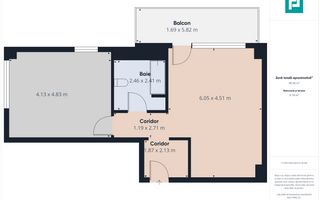 Apartament 2 camere – 58 mp + balcon 10 mp – Nord, Pipera - Poză 5