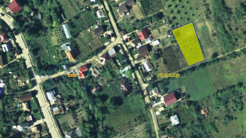 Teren intravilan 1308 mp Rediu | 9 min (5.8 km) Copou 9 min (5.8 km) Pacurari - Poză 1