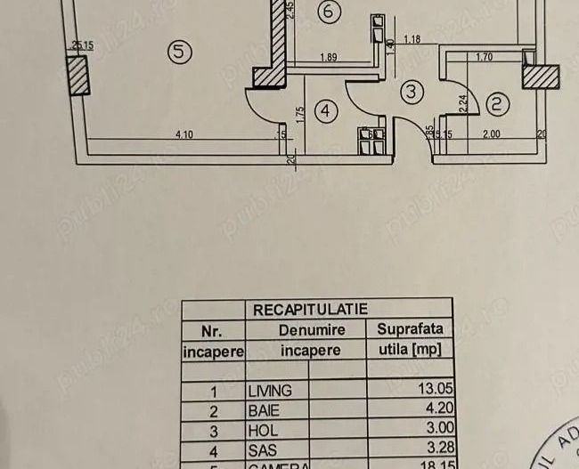 AP. 2 CAMERE DRUMUL TABEREI, CENTRALA TERMICA, BLOC NOU, MODERN - Schiță 8