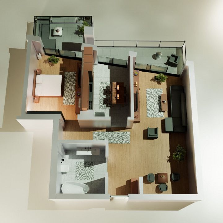 Tomis Nord - Vanzare apartament decomandat cu 2 camere,  bloc nou. - Poză 2