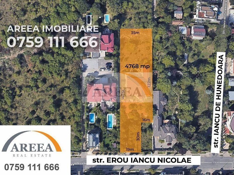 Teren 4768 mp cu deschidere la Erou Iancu Nicolae - Poză 1