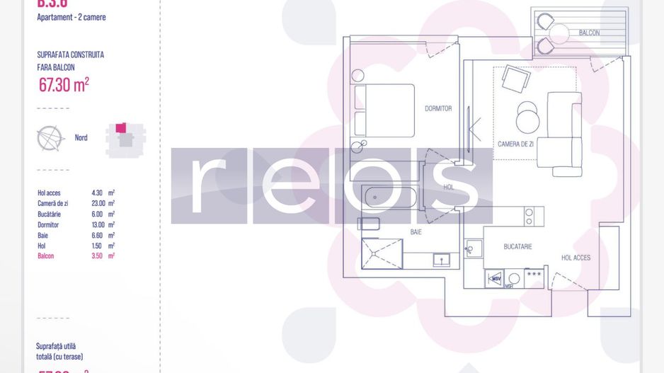 OPORTUNITATE| ETAJ 3-6-9-13 |2CAMERE| VEDERE PANORAMICA|ONE VERDI PARK - Poză 10