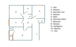 3camere, dec Pta Centrala, etaj 1 - Poză 3