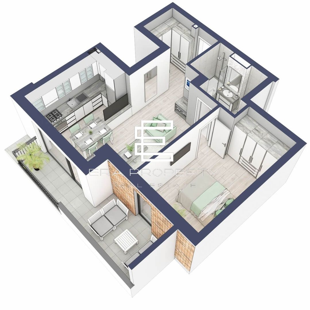 Apartament 2 camere balcon generos,  zonă liniștită Sibiu - Poză 3