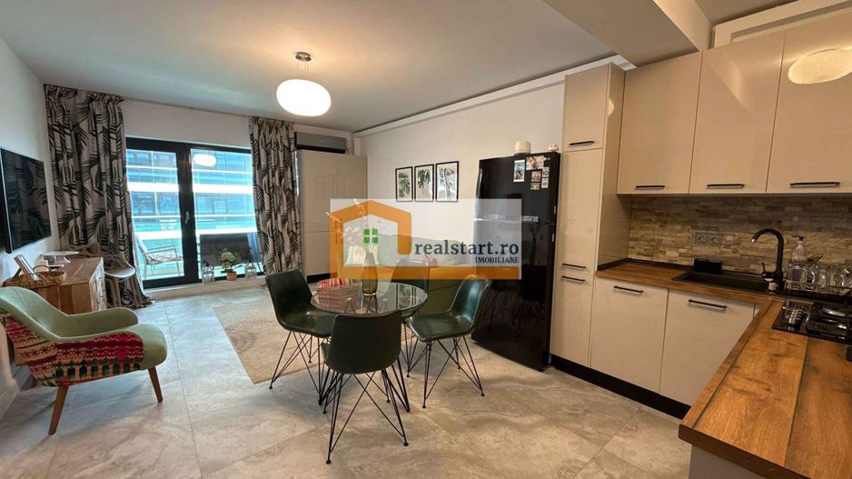 SeaView, Prima linie, 3/8, mobilat-utilat, terasa 15mp, centrala proprie - Poză 1