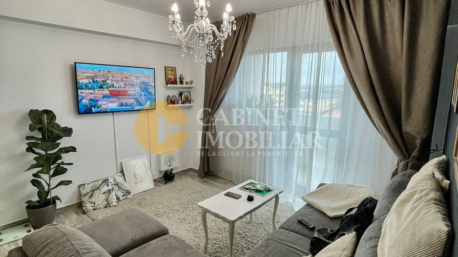 Etaj 2 Apartament 2 Camere Bloc Nou Mobilat si Utilat 10 Minute Palas - Poză 1