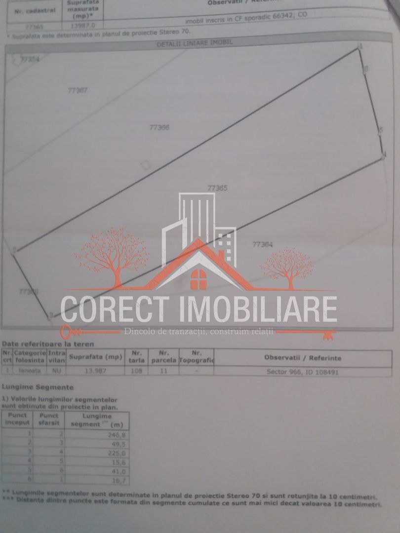 Va oferim spre vanzare teren zona valea budacului cartier raal - Poză 3