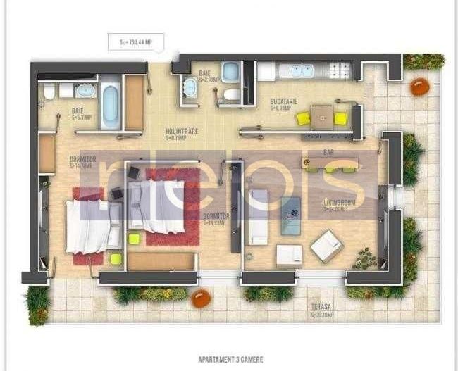 VANZARE 3 CAMERE - DECOMANDAT | TINERETULUI - ASMITA GARDENS - Poză 26