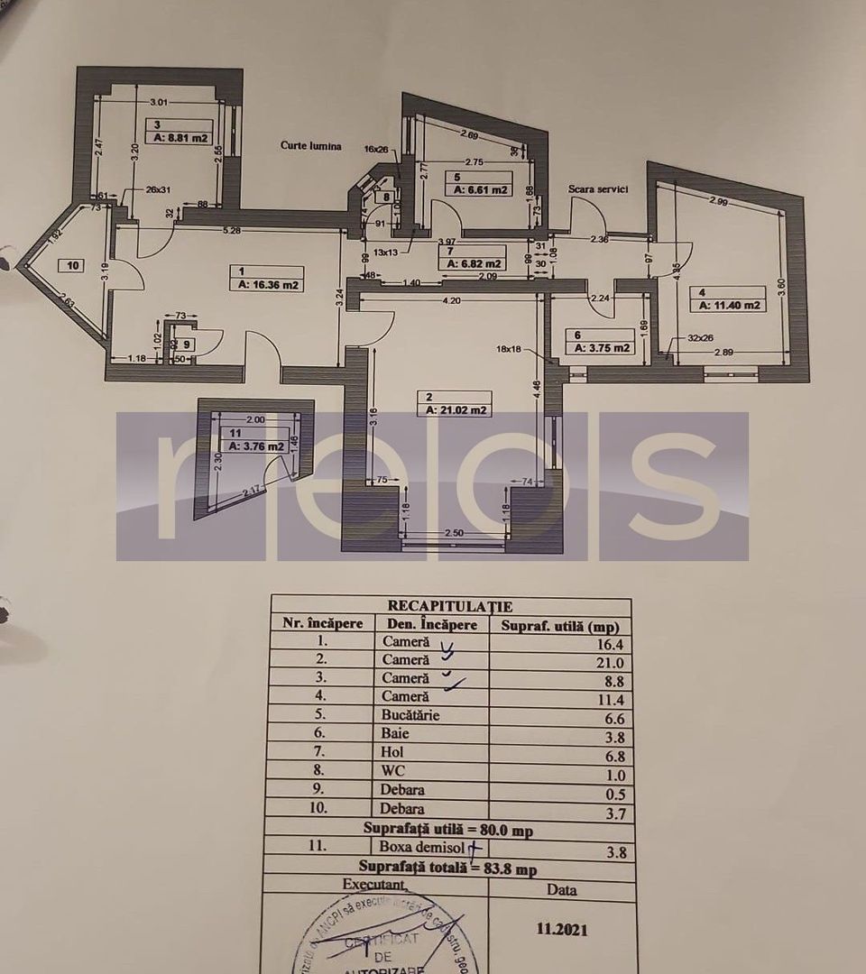 VANZARE APARTAMENT 4 CAMERE 2 BAI DOROBANTI VICTORIEI 80MP CENTRALA PROPRIE - Poză 11