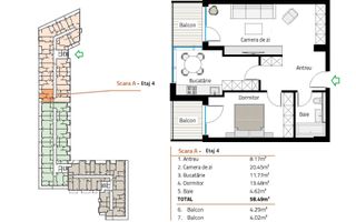 Apartament nou de vanzare 58 mp Soporului Comision 0% - Poză 6