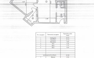 APARTAMENT 2 CAMERE | CENTRALA | EMINESCU - Schiță 12