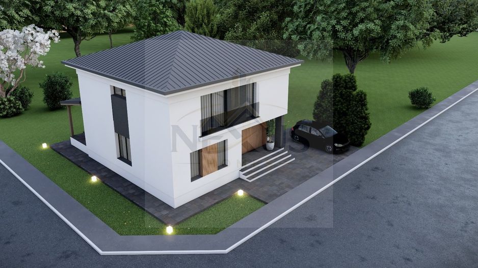 Casă P+1 (finalizare 2026) | 4 cam., 3 băi | 128mp utili | Teren 400mp - Poză 10