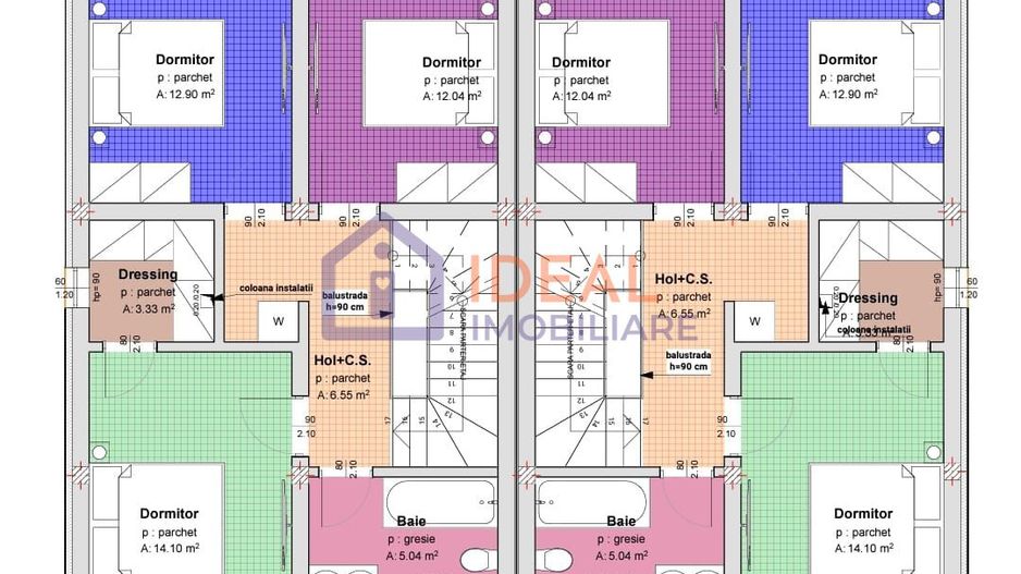 Duplex Modern cu 4 camere, in Cartierul Arhitectilor - Schiță 5