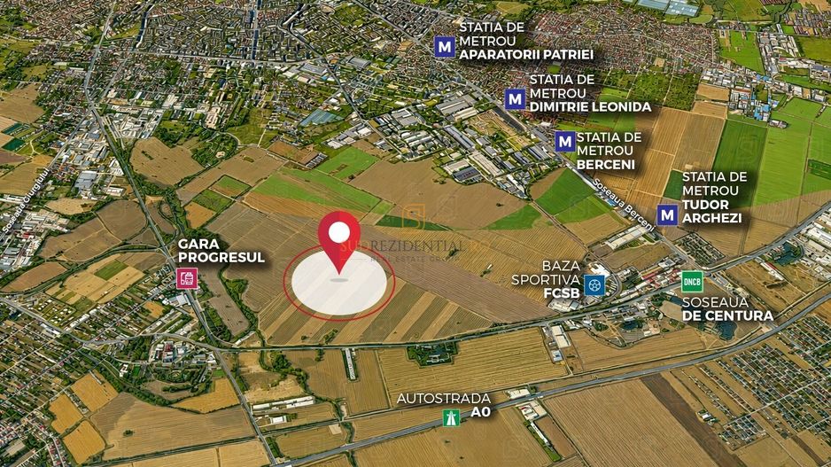 Teren intravilan 15.400 mp | 39 ml deschidere | Sector 4 – Jilava - Poză 3