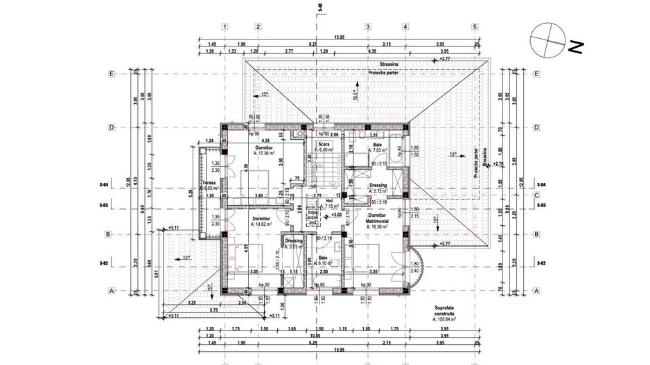 Casă ideală pentru familie în Brașov, Bunloc – spațioasă, luminoasă, priveliște - Schiță 58