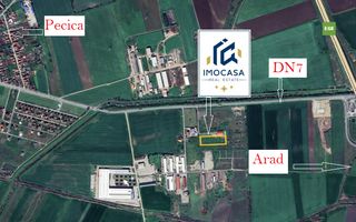 Pecica Jud. Arad Teren Extravilan zona in dezvoltare Vecinatate A1 - Poză 1
