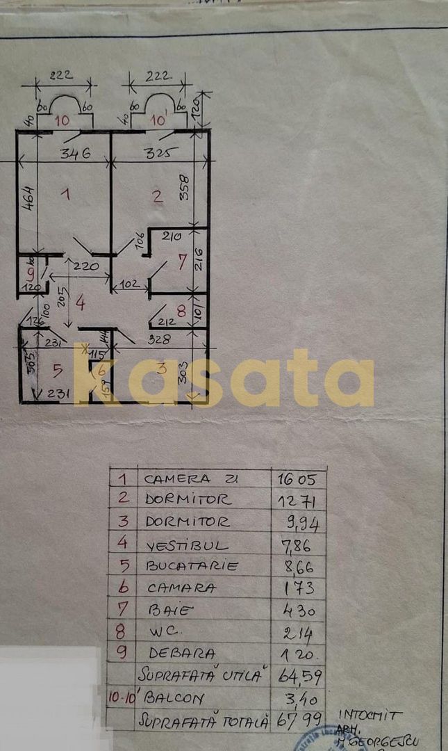 OPORTUNITATE | APARTAMENT 3 CAMERE | AVIATIEI | DECOMANDAT | METROU - Schiță 7