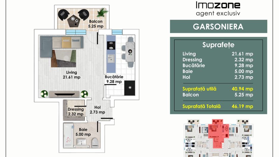 GARSONIERA - DECOMANDATA – METROU PACII – AUTOGARA MILITARI  – COMISION 0% - Poză 1