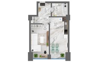 Vânzare, apartament premium cu o cameră, priveliște deosebită - Poză 5
