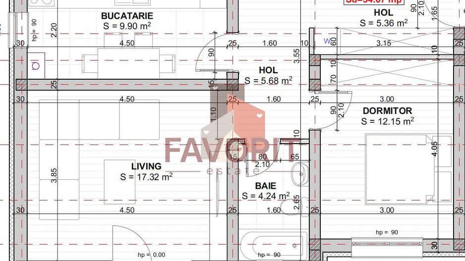 Disponibil imediat. Decomandat. TVA 21% inclus in pret - Schiță 13