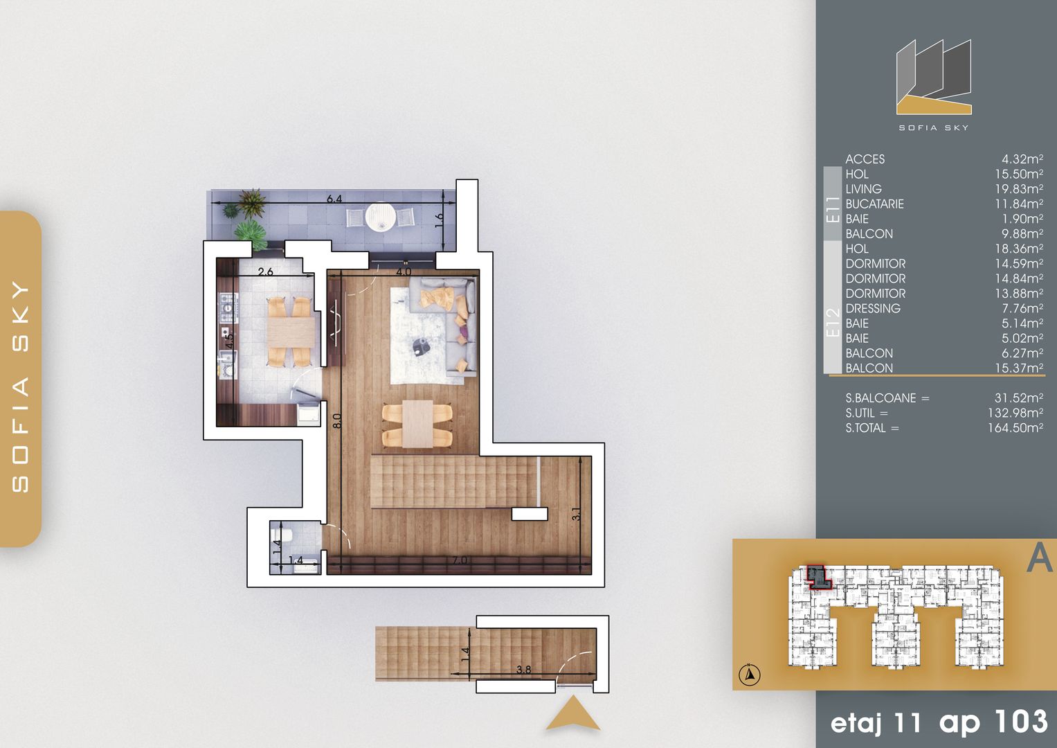 4 camere duplex finalizare rapida 7 minute Metrou N Teclu - Schiță 9